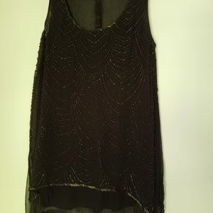 Beaded Gold Hawk Blouse